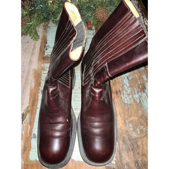 gianni barbato boots Size 10 red leather main image 10